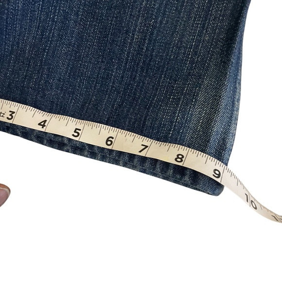 Vintage Levi’s SilverT ab Slim Boot Men's Jeans Blue Leather Trim Studded 34x32 - Picture 10 of 10